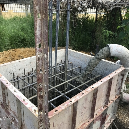 Thi công cột mốc cao độ Quốc gia tại Đà Nẵng