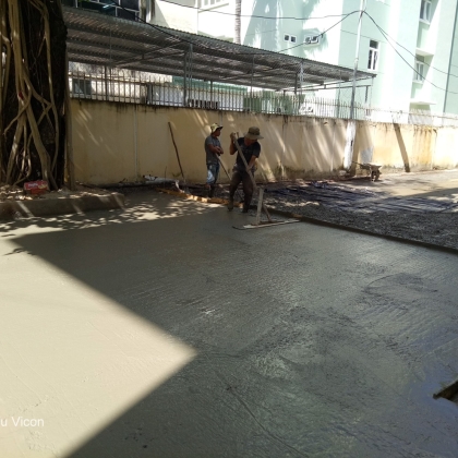 Thi công cột mốc cao độ Quốc gia tại Đà Nẵng