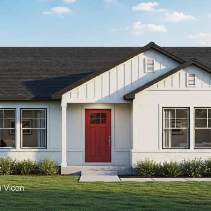 Phối cảnh mẫu nhà cấp 4 đẹp